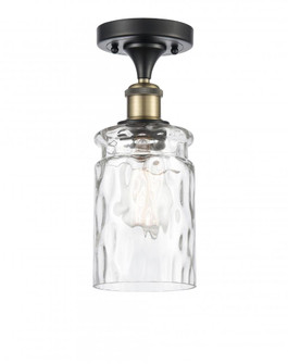 Candor - 1 Light - 5 inch - Black Antique Brass - Semi-Flush Mount (3442|516-1C-BAB-G352)