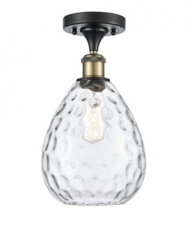 Waverly - 1 Light - 8 inch - Black Antique Brass - Semi-Flush Mount (3442|516-1C-BAB-G372)