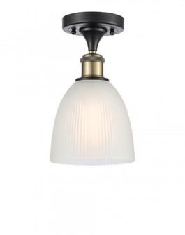 Castile - 1 Light - 6 inch - Black Antique Brass - Semi-Flush Mount (3442|516-1C-BAB-G381)