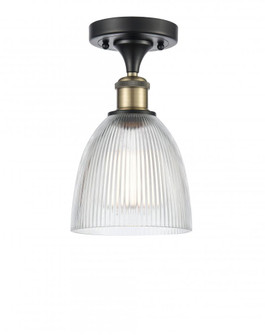 Castile - 1 Light - 6 inch - Black Antique Brass - Semi-Flush Mount (3442|516-1C-BAB-G382)