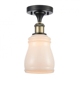 Ellery - 1 Light - 5 inch - Black Antique Brass - Semi-Flush Mount (3442|516-1C-BAB-G391-LED)