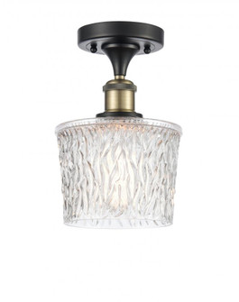 Niagara - 1 Light - 7 inch - Black Antique Brass - Semi-Flush Mount (3442|516-1C-BAB-G402)