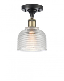 Dayton - 1 Light - 6 inch - Black Antique Brass - Semi-Flush Mount (3442|516-1C-BAB-G412)