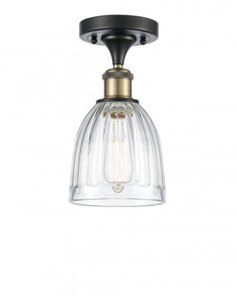 Brookfield - 1 Light - 6 inch - Black Antique Brass - Semi-Flush Mount (3442|516-1C-BAB-G442)