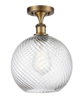 Large Twisted Swirl 1 Light Semi-Flush Mount (3442|516-1C-BB-G1214-10)