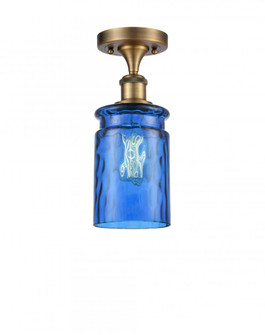 Candor 1 Light Semi-Flush Mount (3442|516-1C-BB-G352-BL)