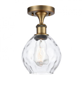 Waverly - 1 Light - 6 inch - Brushed Brass - Semi-Flush Mount (3442|516-1C-BB-G362-LED)