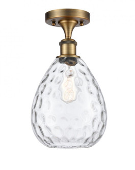 Waverly - 1 Light - 8 inch - Brushed Brass - Semi-Flush Mount (3442|516-1C-BB-G372)