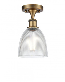 Castile - 1 Light - 6 inch - Brushed Brass - Semi-Flush Mount (3442|516-1C-BB-G382)