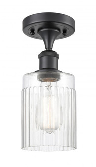 Hadley - 1 Light - 5 inch - Matte Black - Semi-Flush Mount (3442|516-1C-BK-G342)