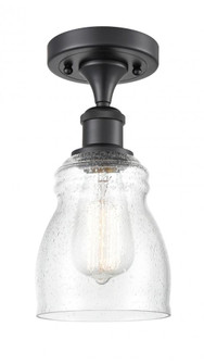 Ellery - 1 Light - 5 inch - Matte Black - Semi-Flush Mount (3442|516-1C-BK-G394-LED)