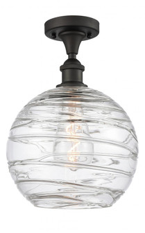 Athens Deco Swirl - 1 Light - 12 inch - Oil Rubbed Bronze - Semi-Flush Mount (3442|516-1C-OB-G1213-12)