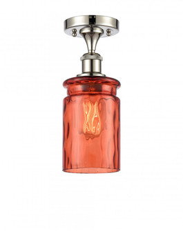 Candor 1 Light Semi-Flush Mount (3442|516-1C-PN-G352-COR-LED)