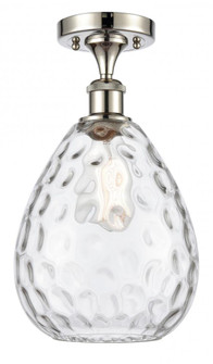 Waverly - 1 Light - 8 inch - Polished Nickel - Semi-Flush Mount (3442|516-1C-PN-G372)