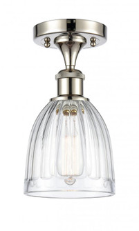 Brookfield - 1 Light - 6 inch - Polished Nickel - Semi-Flush Mount (3442|516-1C-PN-G442-LED)