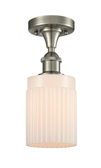 Hadley - 1 Light - 5 inch - Brushed Satin Nickel - Semi-Flush Mount (3442|516-1C-SN-G341-LED)