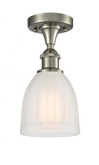 Brookfield - 1 Light - 6 inch - Brushed Satin Nickel - Semi-Flush Mount (3442|516-1C-SN-G441)