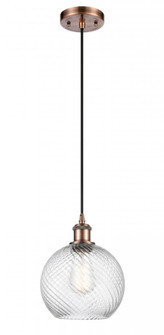Twisted Swirl 1 Light Mini Pendant part of the Ballston Collection (3442|516-1P-AC-G1214-8)