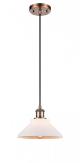 Orwell - 1 Light - 8 inch - Antique Copper - Cord hung - Mini Pendant (3442|516-1P-AC-G131)