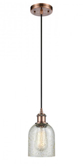 Caledonia - 1 Light - 5 inch - Antique Copper - Cord hung - Mini Pendant (3442|516-1P-AC-G259-LED)