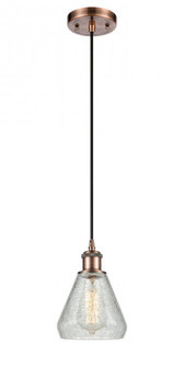 Conesus - 1 Light - 6 inch - Antique Copper - Cord hung - Mini Pendant (3442|516-1P-AC-G275-LED)