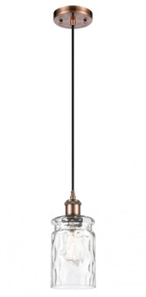 Candor - 1 Light - 5 inch - Antique Copper - Cord hung - Mini Pendant (3442|516-1P-AC-G352-LED)