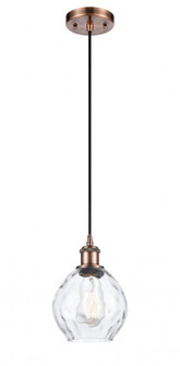 Waverly - 1 Light - 6 inch - Antique Copper - Cord hung - Mini Pendant (3442|516-1P-AC-G362-LED)