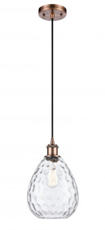 Waverly - 1 Light - 8 inch - Antique Copper - Cord hung - Mini Pendant (3442|516-1P-AC-G372)