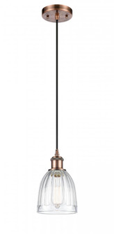 Brookfield - 1 Light - 6 inch - Antique Copper - Cord hung - Mini Pendant (3442|516-1P-AC-G442-LED)