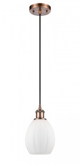 Eaton - 1 Light - 6 inch - Antique Copper - Cord hung - Mini Pendant (3442|516-1P-AC-G81-LED)