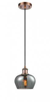 Fenton - 1 Light - 7 inch - Antique Copper - Cord hung - Mini Pendant (3442|516-1P-AC-G93)