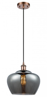 Fenton - 1 Light - 11 inch - Antique Copper - Cord hung - Mini Pendant (3442|516-1P-AC-G93-L)