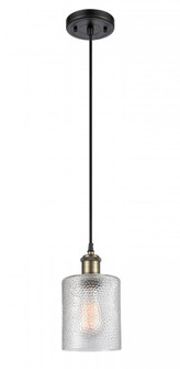 Cobbleskill - 1 Light - 5 inch - Black Antique Brass - Cord hung - Mini Pendant (3442|516-1P-BAB-G112-LED)