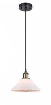 Orwell - 1 Light - 8 inch - Black Antique Brass - Cord hung - Mini Pendant (3442|516-1P-BAB-G131)