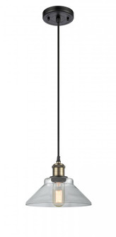 Orwell - 1 Light - 8 inch - Black Antique Brass - Cord hung - Mini Pendant (3442|516-1P-BAB-G132-LED)