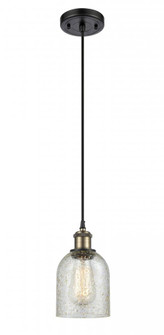 Caledonia - 1 Light - 5 inch - Black Antique Brass - Cord hung - Mini Pendant (3442|516-1P-BAB-G259-LED)