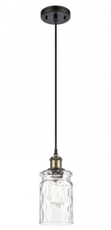 Candor - 1 Light - 5 inch - Black Antique Brass - Cord hung - Mini Pendant (3442|516-1P-BAB-G352)
