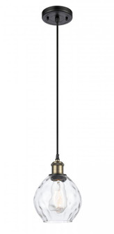 Waverly - 1 Light - 6 inch - Black Antique Brass - Cord hung - Mini Pendant (3442|516-1P-BAB-G362-LED)