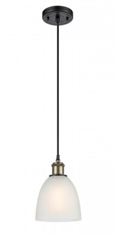 Castile - 1 Light - 6 inch - Black Antique Brass - Cord hung - Mini Pendant (3442|516-1P-BAB-G381)