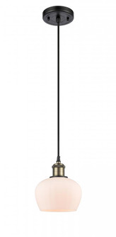 Fenton - 1 Light - 7 inch - Black Antique Brass - Cord hung - Mini Pendant (3442|516-1P-BAB-G91)