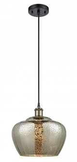 Fenton - 1 Light - 11 inch - Black Antique Brass - Cord hung - Mini Pendant (3442|516-1P-BAB-G96-L-LED)