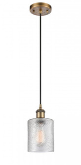 Cobbleskill - 1 Light - 5 inch - Brushed Brass - Cord hung - Mini Pendant (3442|516-1P-BB-G112-LED)