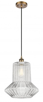 Springwater - 1 Light - 12 inch - Brushed Brass - Cord hung - Mini Pendant (3442|516-1P-BB-G212-LED)