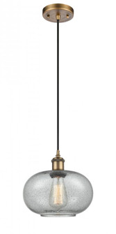 Gorham - 1 Light - 10 inch - Brushed Brass - Cord hung - Mini Pendant (3442|516-1P-BB-G247-LED)