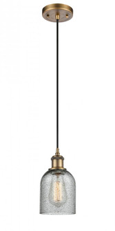 Caledonia - 1 Light - 5 inch - Brushed Brass - Cord hung - Mini Pendant (3442|516-1P-BB-G257-LED)
