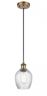 Salina - 1 Light - 6 inch - Brushed Brass - Cord hung - Mini Pendant (3442|516-1P-BB-G292-LED)