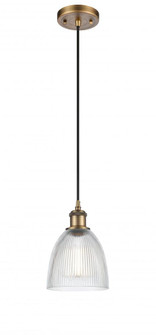 Castile - 1 Light - 6 inch - Brushed Brass - Cord hung - Mini Pendant (3442|516-1P-BB-G382-LED)