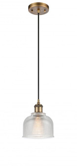 Dayton - 1 Light - 6 inch - Brushed Brass - Cord hung - Mini Pendant (3442|516-1P-BB-G412-LED)