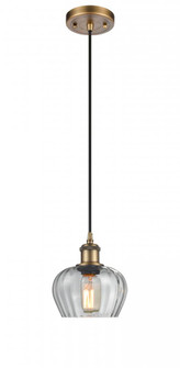 Fenton - 1 Light - 7 inch - Brushed Brass - Cord hung - Mini Pendant (3442|516-1P-BB-G92-LED)
