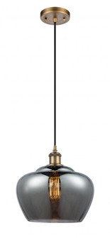 Fenton - 1 Light - 11 inch - Brushed Brass - Cord hung - Mini Pendant (3442|516-1P-BB-G93-L-LED)